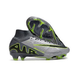 Nike Air Zoom Mercurial Superfly IX Elite FG Gris Noir Vert
