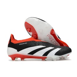 Crampon adidas Predator Elite LL Elite FG Noir Banc Rouge Solaire