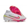 Crampons Nike Air Zoom Mercurial Superfly IX Elite FG Blanc Rose