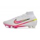 Crampons Nike Air Zoom Mercurial Superfly IX Elite FG Blanc Rose