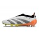 Crampon adidas Predator Elite LL Elite FG Blanc Noir Orange