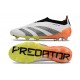 Crampon adidas Predator Elite LL Elite FG Blanc Noir Orange