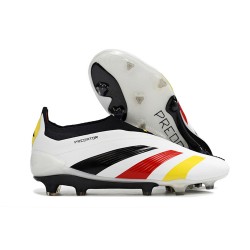 Crampon adidas Predator Elite LL Elite FG Blanc Noir Rouge Jaune