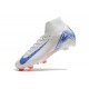 Crampon Nike Mercurial Superfly X Elite FG Blueprint Blanc Bleu