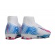 Crampon Nike Mercurial Superfly X Elite FG Blanc Bleu Rose
