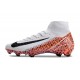 Crampon Nike Mercurial Superfly X Elite FG Blanc Orange Noir