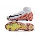 Crampon Nike Mercurial Superfly X Elite FG Blanc Orange Noir