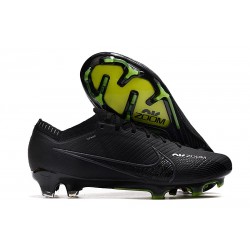 Crampon Nike Zoom Mercurial Vapor XV Elite FG Shadow - Noir Gris Blanc Jaune Fluo