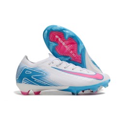 Crampons Nike Mercurial Vapor XVI 16 Elite FG Blanc Bleu Rose