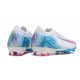 Crampons Nike Mercurial Vapor XVI 16 Elite FG Blanc Bleu Rose