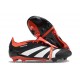 adidas Predator Elite Foldover Tongue FG Noir Blanc Rouge Solaire