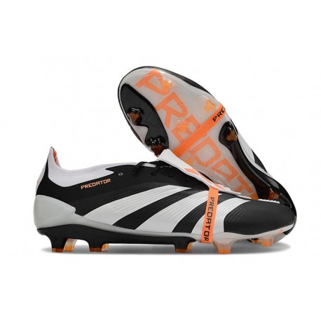 adidas Predator Elite Foldover Tongue FG Noir Blanc Orange