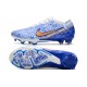 Crampon Nike Zoom Mercurial Vapor XV Elite FG Blanc Bleu Or