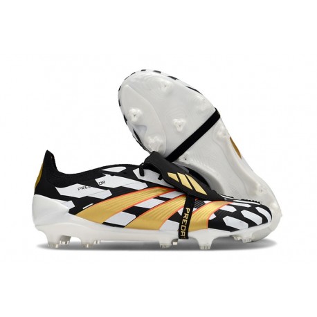 adidas Predator Elite Foldover Tongue FG Noir Blanc Or