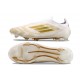 Crampon adidas F50 Elite Sans Lacets FG Day Spark - Blanc Doré