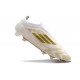 Crampon adidas F50 Elite Sans Lacets FG Day Spark - Blanc Doré