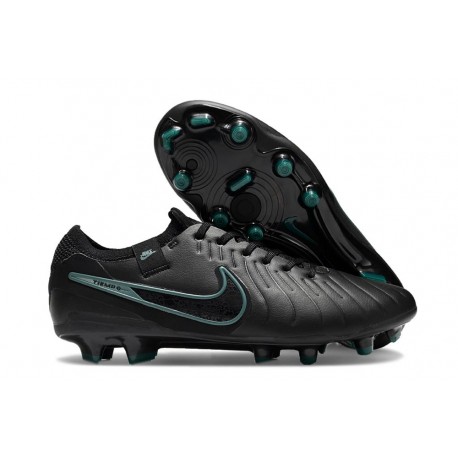 Nike Tiempo Legend 10 Elite FG Crampon Noir Jungle