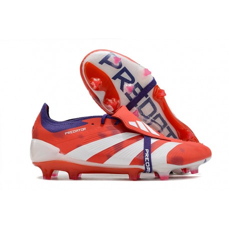 adidas Predator Elite Foldover Tongue FG Rouge Blanc