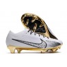 Chaussure Nike Zoom Mercurial Vapor 15 Elite FG Blanc Or