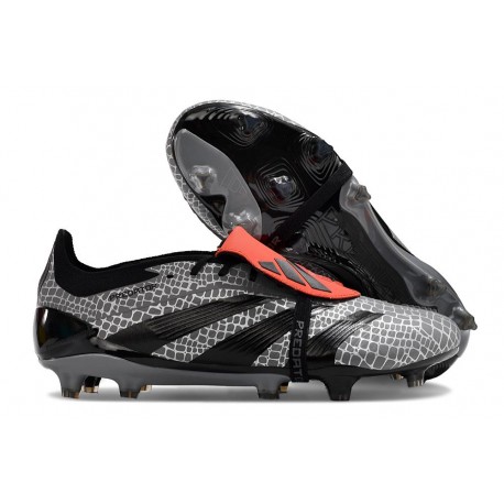 adidas Predator Elite Foldover Tongue FG Noir Gris Rouge