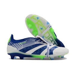 adidas Predator Elite Foldover Tongue FG Blanc Bleu Vert