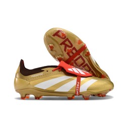 adidas Predator Elite Foldover Tongue FG Or Blanc Rouge