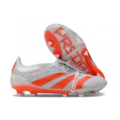 adidas Predator Elite Foldover Tongue FG Gris Rouge