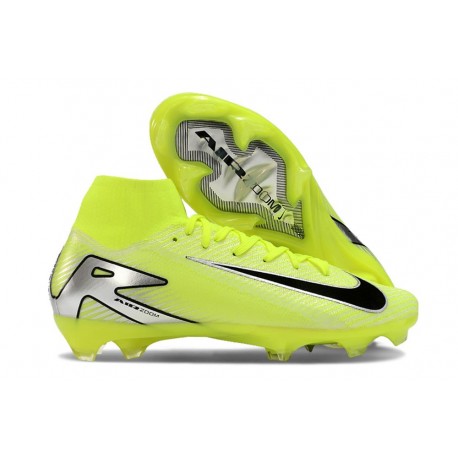 Crampon Nike Mercurial Superfly X Elite FG Volt Argent Noir