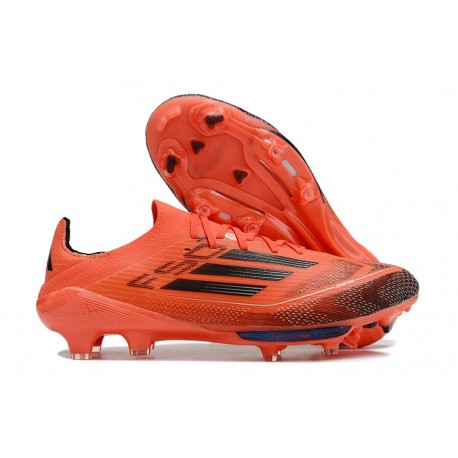Chaussure de Foot adidas f50+ Elite FG Turbo Noir Aurore Platin Métallique