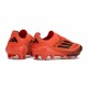 Chaussure de Foot adidas f50+ Elite FG Turbo Noir Aurore Platin Métallique
