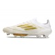 Chaussure de Foot adidas f50+ Elite FG Day Spark - Blanc Doré