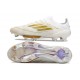Chaussure de Foot adidas f50+ Elite FG Day Spark - Blanc Doré