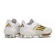 Chaussure de Foot adidas f50+ Elite FG Day Spark - Blanc Doré