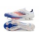 Chaussure de Foot adidas f50+ Elite FG Advancement - Blanc Bleu Rouge 