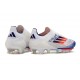 Chaussure de Foot adidas f50+ Elite FG Advancement - Blanc Bleu Rouge 