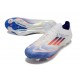 Chaussure de Foot adidas f50+ Elite FG Advancement - Blanc Bleu Rouge 