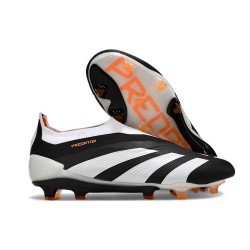 Crampon adidas Predator Elite LL Elite FG Noir Blanc Orange