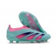 Crampon adidas Predator Elite LL Elite FG Bleu Rose