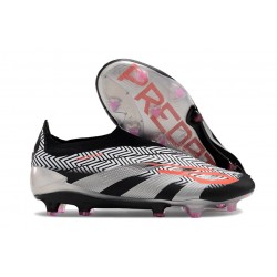 Crampon adidas Predator Elite LL Elite FG Noir Argent Orange