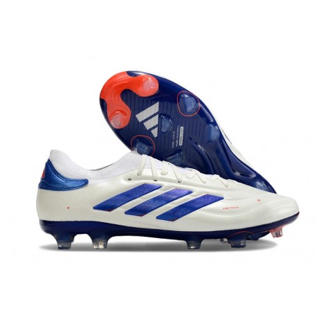 adidas Copa Pure 2 Elite + FG Nouveau Blanc Ftwr Bleu Lucide Rouge Solaire