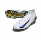 Crampon Nike Mercurial Superfly X Elite FG Blanc Bleu