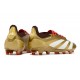 adidas Predator Elite FG Chaussure Or Rouge Blanc