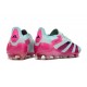 adidas Predator Elite FG Chaussure Bleu Très Pâle Rose Lucide Jaune Semi Solaire