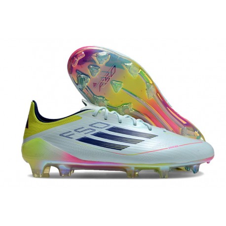 Nouvelles adidas F50 Elite FG Bleu Noir Jaune