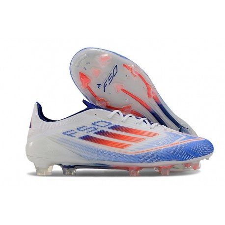 Nouvelles adidas F50 Elite FG Bleu Blanc Rouge