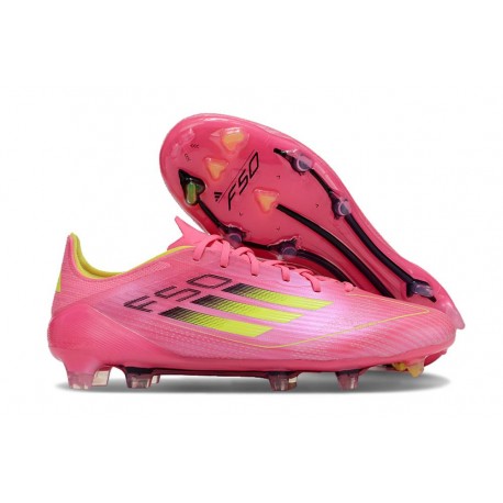 Nouvelles adidas F50 Elite FG Rose Jaune