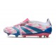 Crampon adidas Predator Elite FT FG Blanc Ftwr Bleu Solaire Rose Solaire