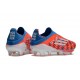 adidas f50 + Sans Lacets FG Neuf Rouge Blanc Bleu