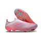 adidas f50 + Sans Lacets FG Neuf Rose Blanc