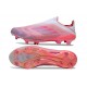 adidas f50 + Sans Lacets FG Neuf Rose Blanc